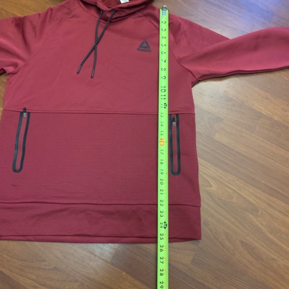 REEBOK Men’s Active mesh pullover/hoodie with pockets and drawstring neck - Picture 9 of 15